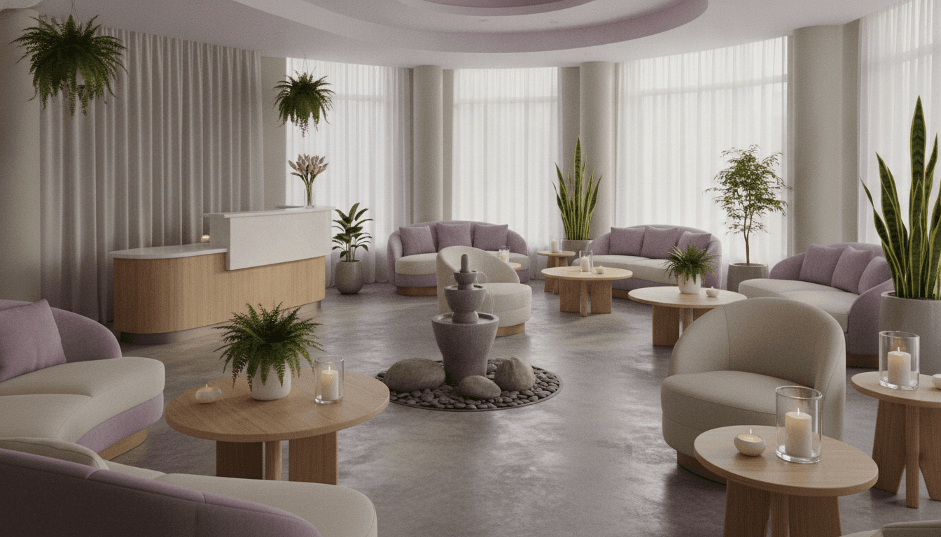The calm Willow & Sage relaxation lounge